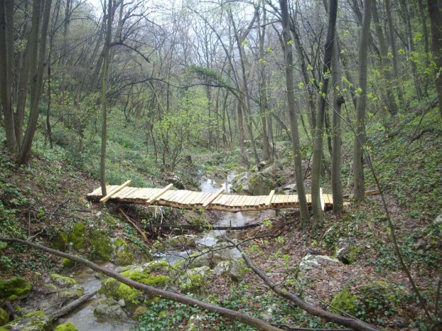 Курсанти се включиха във възстановяването на мостове по пътеката до Преображенски манастир