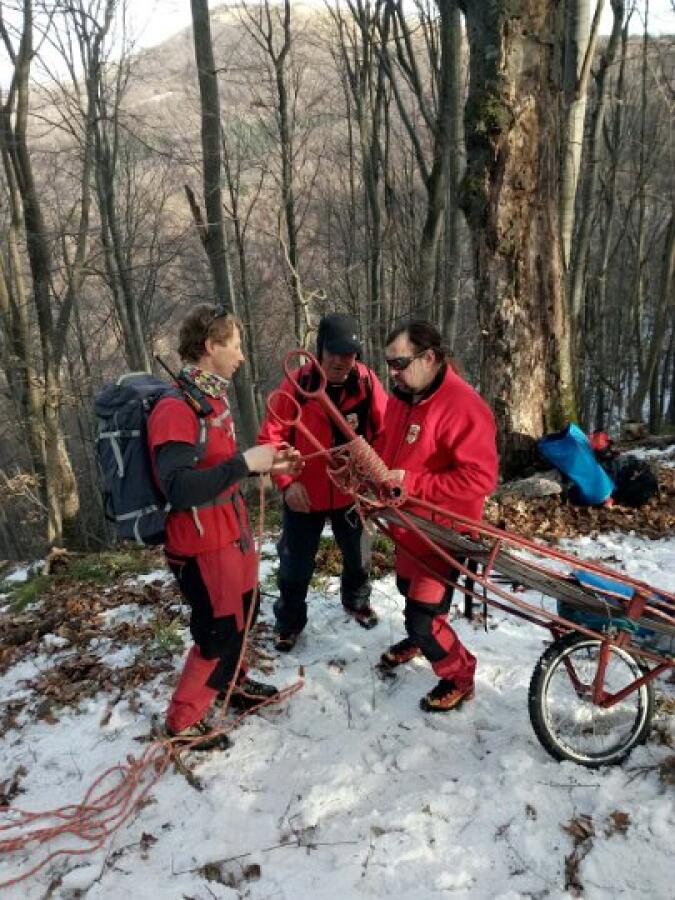 Учебна спасителна акция в Еленския балкан