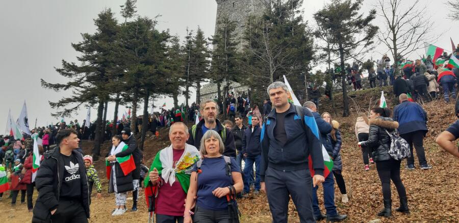 Участие в празнествата посветени на 3 март на връх "Свети Никола"
